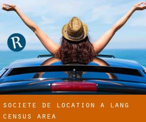 Société de location à Lang (census area) Société de location à Lang (census area)